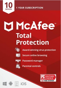 McAfee Total Protection| 10 Device |  1-Year Subscription 